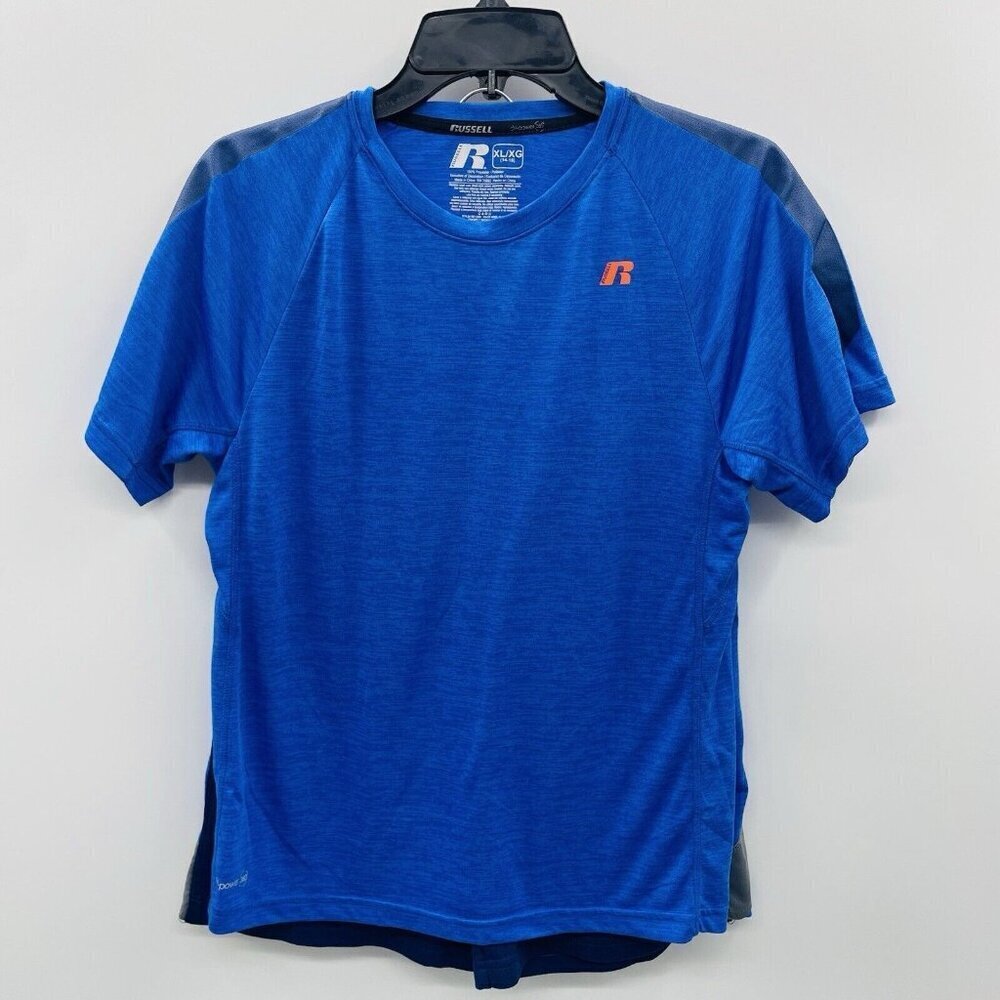 Russell Athletic Youth Boys XL 14/16‎ 2 Piece Dri-Power Shirt & Shorts Set Blue